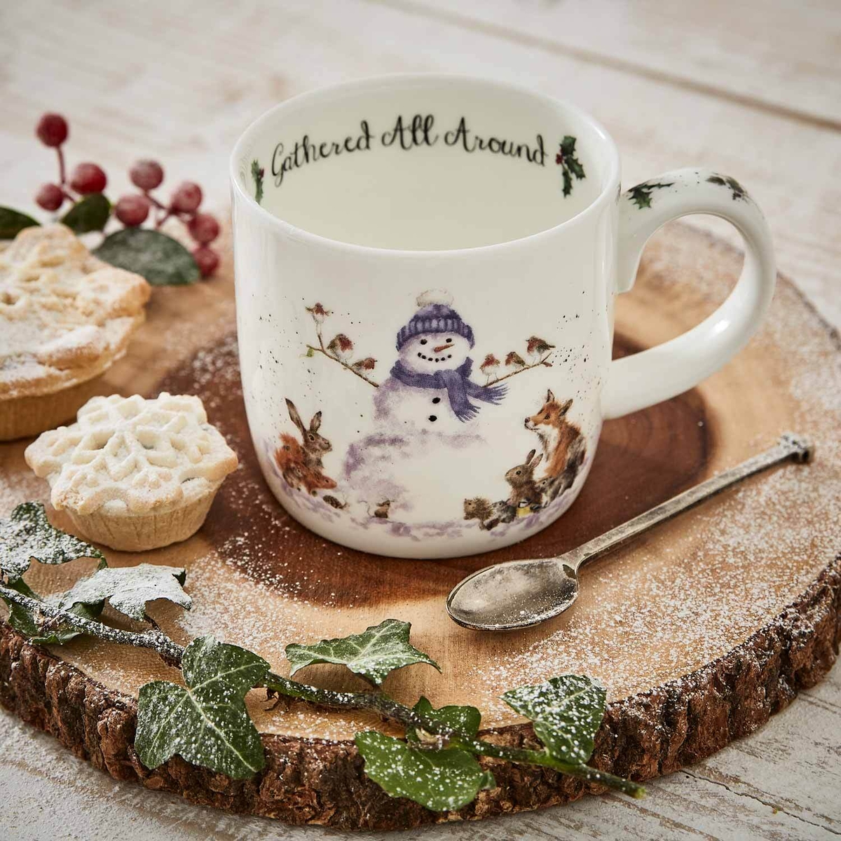 Wrendale Designs Gathered All Around (Snowman) Mug image number null